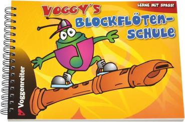 Voggy´s Holzblockflöten-Set Blockflöte Stofftasche Blockflötenschule C-Sopran
