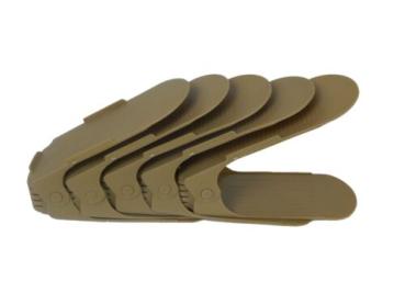 Schuhstapler 5er Set Verstellbare Schuhstapler Schuhhalter Schuhschrank in Braun
