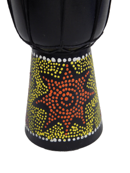 Djembe Trommel Bongo Afrika Holz Musik Instrument Rhythmus Percussion 25cm