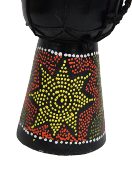 Djembe Trommel Bongo Afrika Holz 25 cm Musik Instrument Rhythmus Percussion 25cm