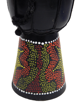 Djembe Trommel Bongo Afrika Holz 25 cm Musik Instrument Rhythmus Percussion 25cm