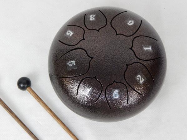 Zungentrommel 8 Noten in D-Dur 6 Zoll Steel Tongue Drum Ätherische Trommel