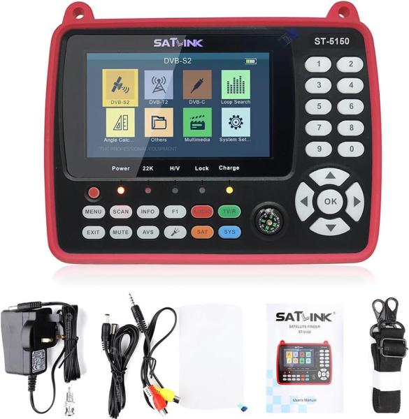 Satfinder Messgerät ST-5150 DVB-S2 / T2 / C COMBO HD Satelliten-TV-Signalfinder