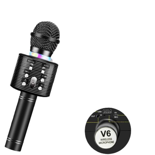Karaoke-Mikrofon mit Bluetooth, Lautsprecher und Selfie-Auslöser, kabellos
