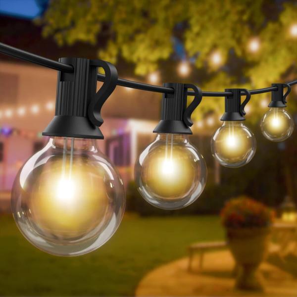 Lichterkette für den Außenbereich, Außen-Lichterkette, G40, 12,5m, 25 Lichter