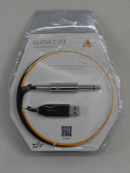 Behringer GUITAR 2 USB Kabel-Adapter Gitarre auf USB Schnittstellenkabel 5m