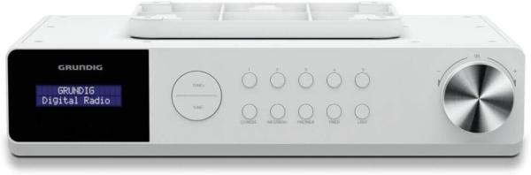 Grundig DKR 1000 BT DAB + Küchenradio mit Bluetooth und DAB + Empfang Weiß