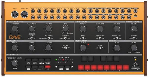 Behringer CRAVE Analog Synthesizer Analog Semi-Modular Synthesizer with 3340 VCO