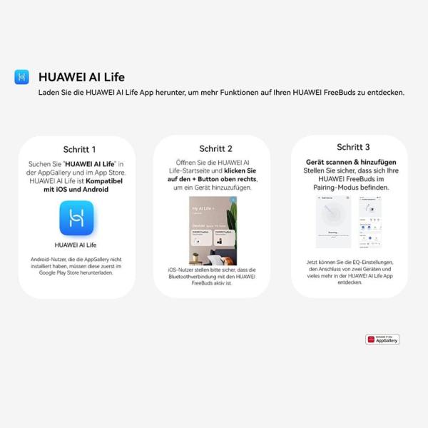 HUAWEI FreeBuds SE Semi-In-Ear Bluetooth 5.2 Kabellose Kopfhörer, Premium-Design