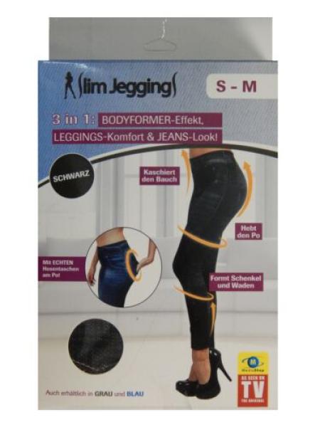 Slim Jeggings (Größe=S/M) 34-38 Damen Jeans Jeansoptik Stretch Leggings Hose
