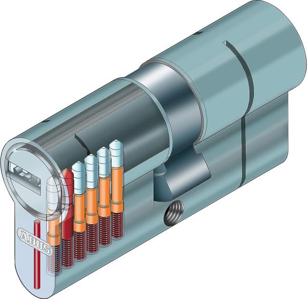 ABUS 45/65 Doppelzylinder Schließzylinder Türzylinder mit 5 Schlüssel