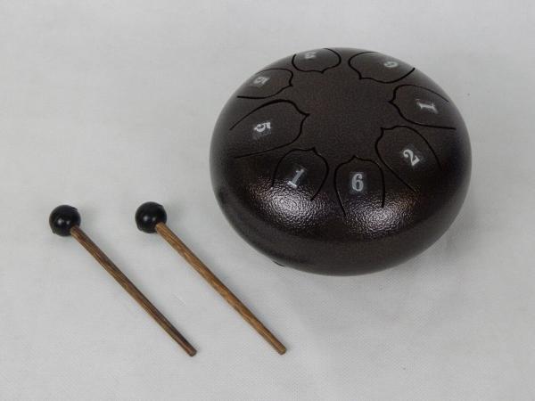 Zungentrommel 8 Noten in D-Dur 6 Zoll Steel Tongue Drum Ätherische Trommel