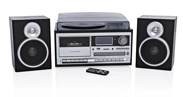 Kompaktanlage mit DAB+ Stereoanlage CD Plattenspieler Radio MP3 USB SD AUX