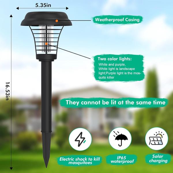 Solar Bug Zapper LED Moskito Killer Outdoor Solar Powered Bug Zapper Licht Lampe