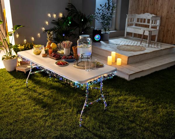 LED-Lichterkette "Colori Garden" 10m, 100 LEDs Garten-Deko LED Outdoor