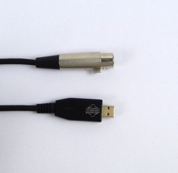 Sontronics USB Mikrofonkabel Adapterkabel, USB-Stecker auf XLR-Buchse 3m