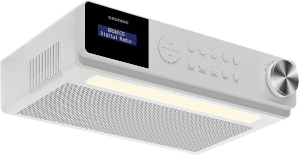 Grundig DKR 1000 BT DAB + Küchenradio mit Bluetooth und DAB + Empfang Weiß