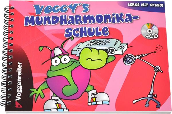 Voggy´s Mundharmonika Set Volt-Mundharmonika C-Dur Neopren-Tasche Mundharmonika