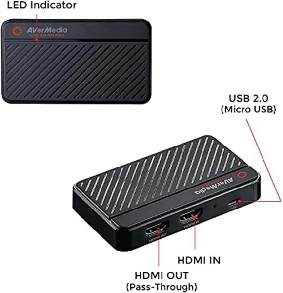 AVerMedia Live Gamer MINI GC311, 1080p60 Full-HD-Passthrough, USB 2.0 Encoder