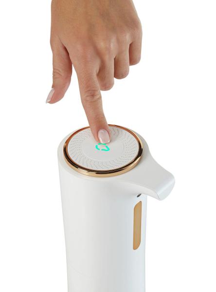 Seifenspender mit Sensor Flüssigseifenspender in Weiß