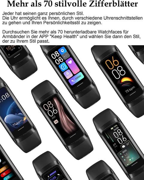 BingoFit FT805HR Fitnessuhr Armbanduhr Aktivitätstracker Fitness Uhr