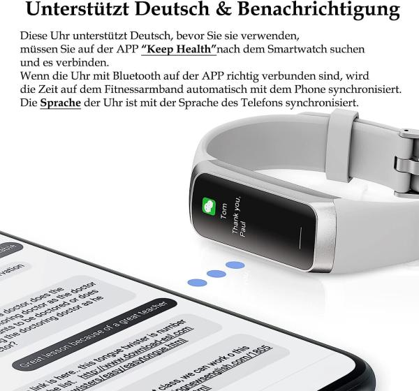 BingoFit FT805HR Fitnessuhr Armbanduhr Aktivitätstracker Fitness Uhr