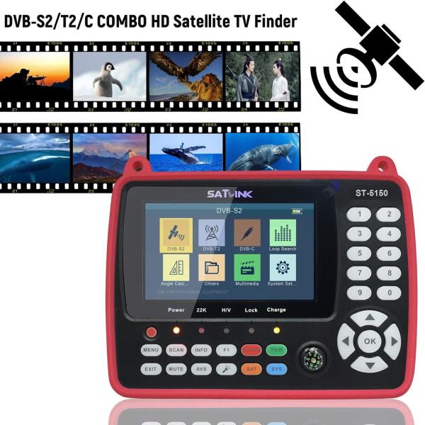 Satfinder Messgerät ST-5150 DVB-S2 / T2 / C COMBO HD Satelliten-TV-Signalfinder