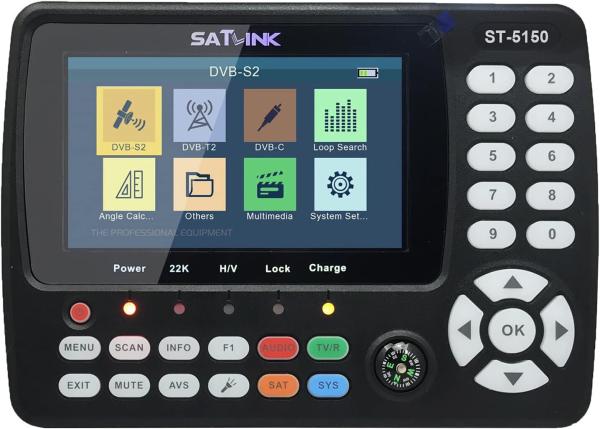 Satfinder Messgerät ST-5150 DVB-S2 / T2 / C COMBO HD Satelliten-TV-Signalfinder