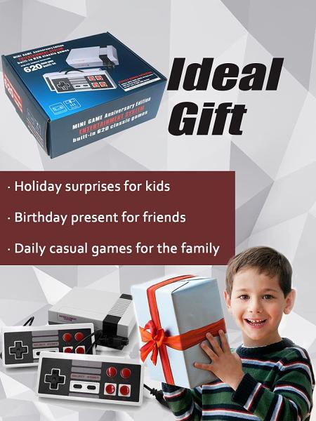 Retro Mini Game Retro Family TV Game Console Built-in 620 Spiele TV Video