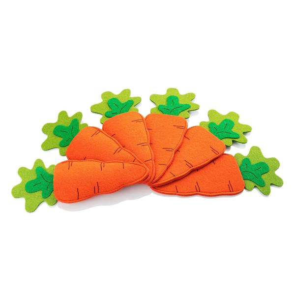 Bestecktaschen "Karotte", 6er-Set Deko Wohnungsdeko Tisch Besteck Dekoration