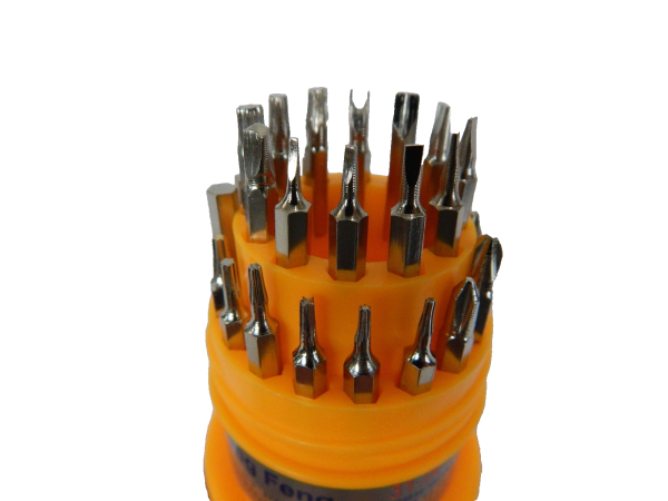 Bit Satz Mini Set Uhrmacher Torx Feinmechanik Werkzeug Schraubenzieher 31 tlg.