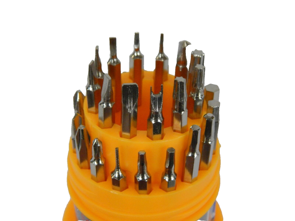 Bit Satz Mini Set Uhrmacher Torx Feinmechanik Werkzeug Schraubenzieher 31 tlg.