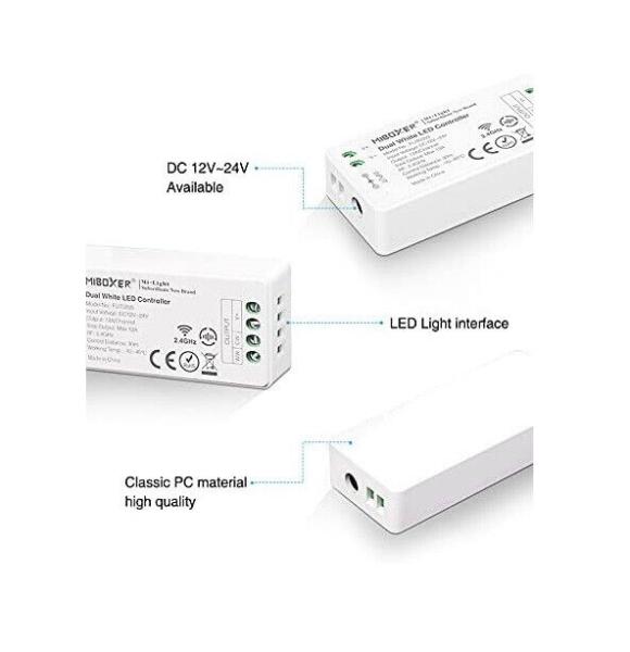 2.4G Funk LED Controller FUT035S CCT/TunableWhite 12-24V 2 Kanal