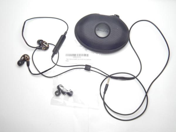 Shure SE535 In-Ear Ohrhörer, transparent In Ear Kopfhörer Headset gold-schwarz