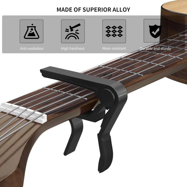Poynic Einhand-Gitarren-Kapodaster für fast alle Gitarren