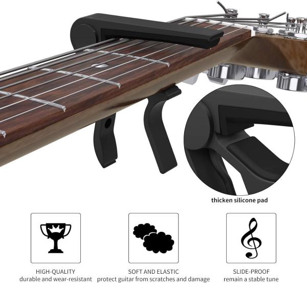 Poynic Einhand-Gitarren-Kapodaster für fast alle Gitarren
