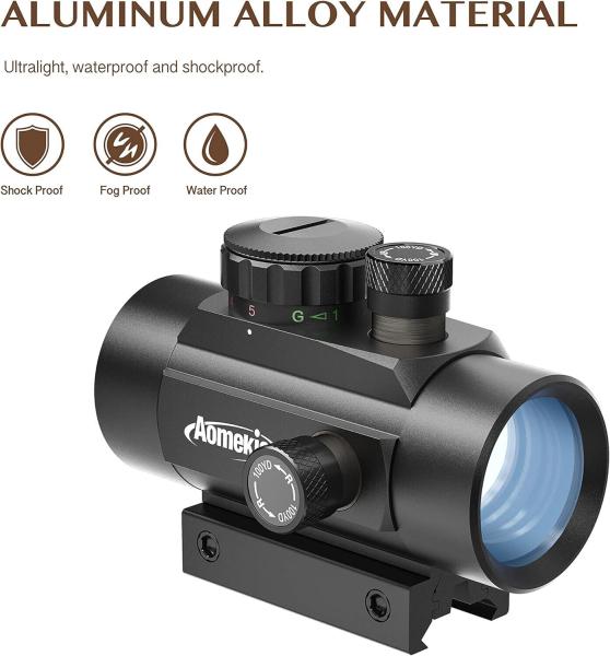 Softair Red Dot Visier für 20mm/22mm Schiene Leuchtpunktvisier Rotpunktvisier