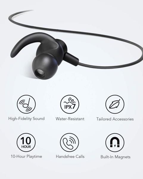 Anker Soundbuds Slim + Bluetooth Kopfhörer Upgraded Kabellose In-Ear Kopfhörer