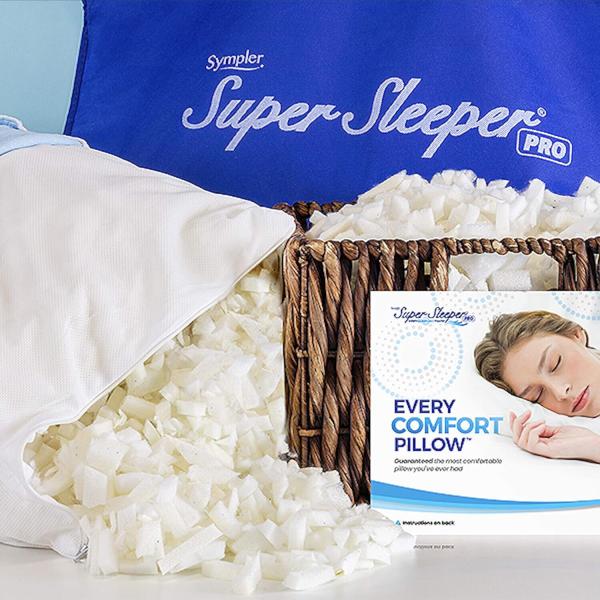 Dreamolino Super Sleeper - Individuell anpassbares Kissen in Weiß