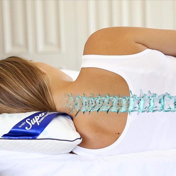 Dreamolino Super Sleeper - Individuell anpassbares Kissen in Weiß