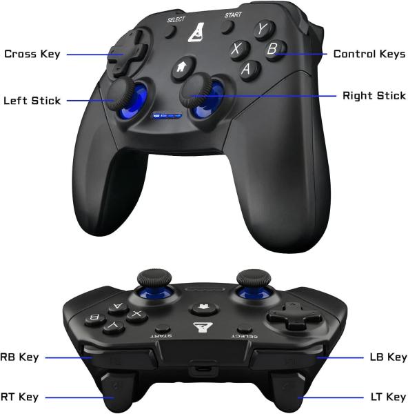 THE G-LAB K-Pad Thorium Wireless Gaming-Controller Joystick für PS4, PC Windows