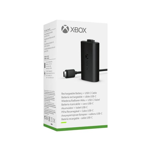 Xbox Wireless Controller Shock Red + Xbox Play & Charge Kit M