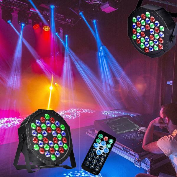 LED Par Spotlight, 36 LED Stage Light, Party Light RGB DMX512 mit Fernbedienung