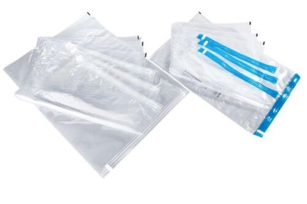 Reise Vakuumbeutel, 8tlg. Vakuum Aufbewahrungbeutel Kleidung Garderobe Textil