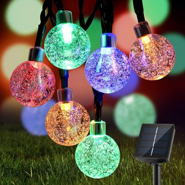 LED-Lichterkette BUNT "Kugel" ca. 2cm, Länge 8m, 60LED´s