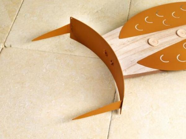 Eulenfamilie "Kauz", 3er-Set Wohnungs Deko Garten Dekoration aus Metall und Holz