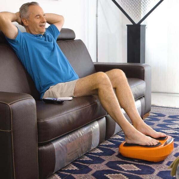 VibroLegs Akupressur- & Fussmassagegerät + Fernbedienung Shiatsu Fußmassagegerät