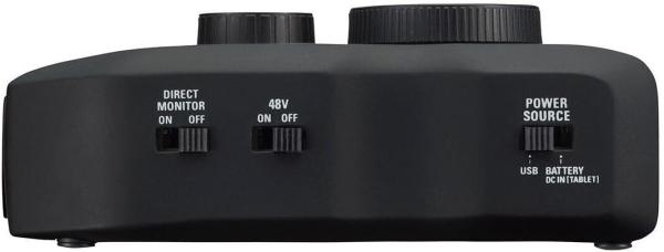 ZOOM U22 Handy Audio Interface MIDI Zuschaltbar Phantomspeisung in Schwarz