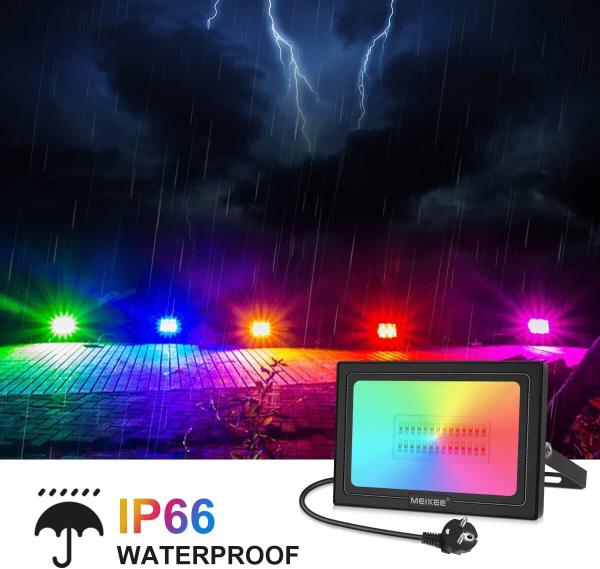 25W RGB Strahler Mit Fernbedienung 2 Modi 12 Farben Memory-Funktion RGB Fluter