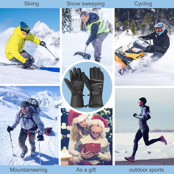 Beheizte Handschuhe Herren Damen Händewärmer Outdoor Winterhandschuhe Größe L